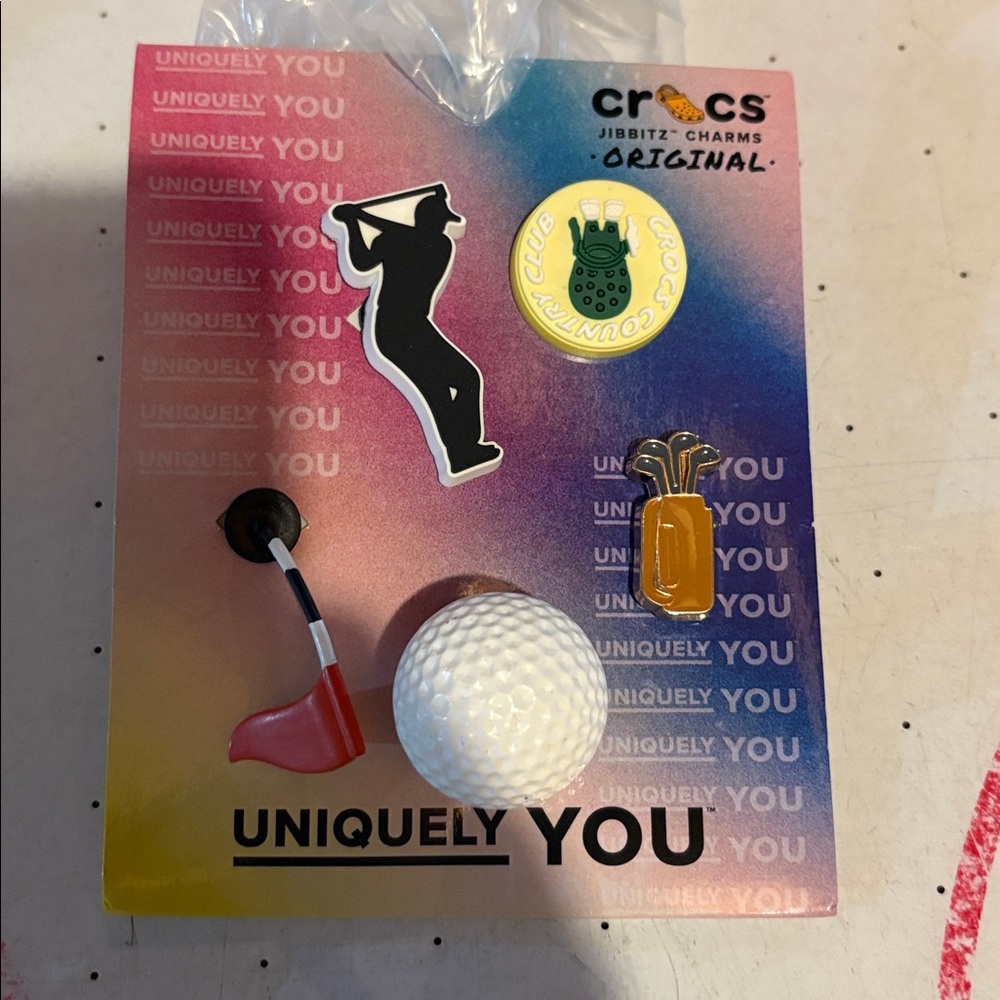 NWT Crocs Golf Jibbitz